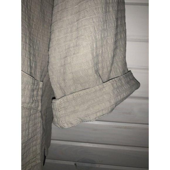 Phoenix Conexion USA Sz XL ART to WEAR Hand Painted Waffle Khaki Jacket EUC - Picture 8 of 10